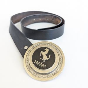 FERRARI LEATHER MENS BELT